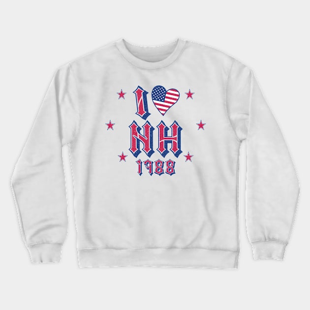 I Love NH - 1788 Crewneck Sweatshirt by Blended Designs